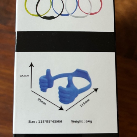 Green Plastic Thumbs Up Desktop Holder Stand for Cell Phones and Tablets - Picture 4 of 4